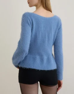 Mizuki Top in Knit Dusty Blue