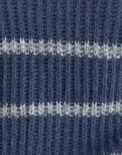 Namirta Jumper in Blue with Grey Stripe