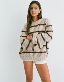 Namirta Jumper in Mono Stripe Oat