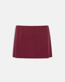 Namya Mini Skort in Cupro Burgundy