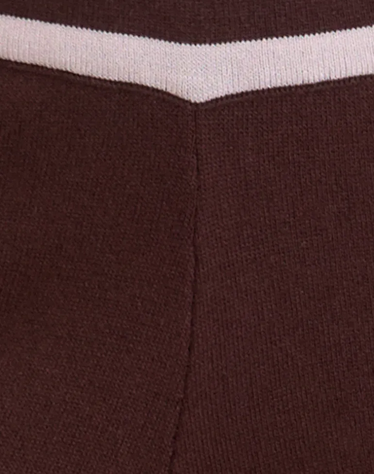 Natela Trouser in Dark Brown