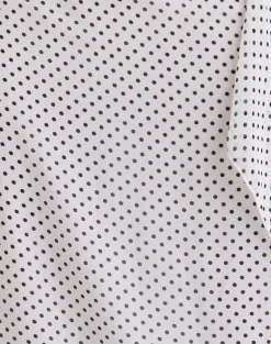 Neza Midi Skirt in White Basic Polka Black