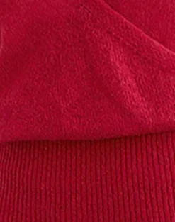 Nilza Wrap Top in Knit Red