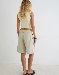Niso Utility Short in Cotton Twill Latte