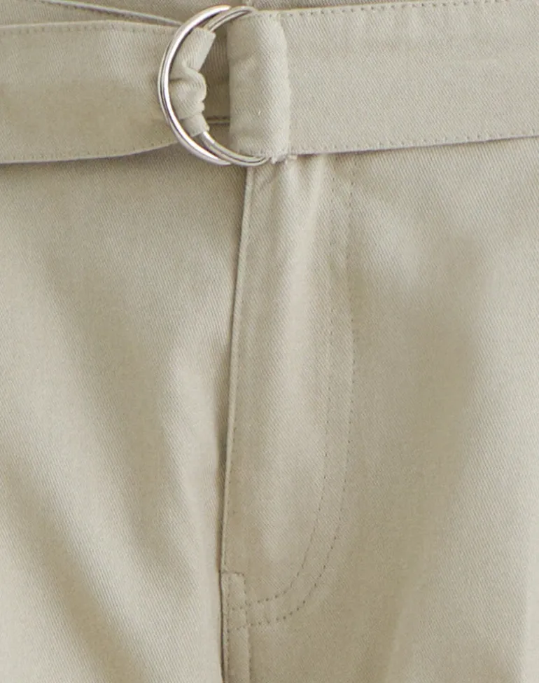 Niso Utility Short in Cotton Twill Latte
