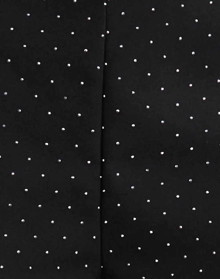Nivra Short in Diamante Tailoring Black