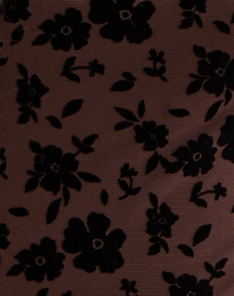 Nova Top in Garden Floral Brown