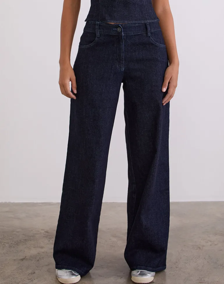 Nuvia Trousers in Chambray Indigo