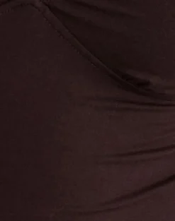 Nystin Plunge Top with Lace in Bitter Chocolate