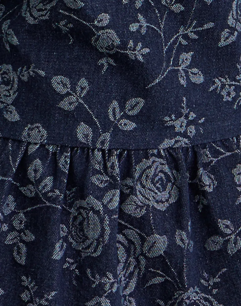 Obrix Top in Chambray Indigo Rose