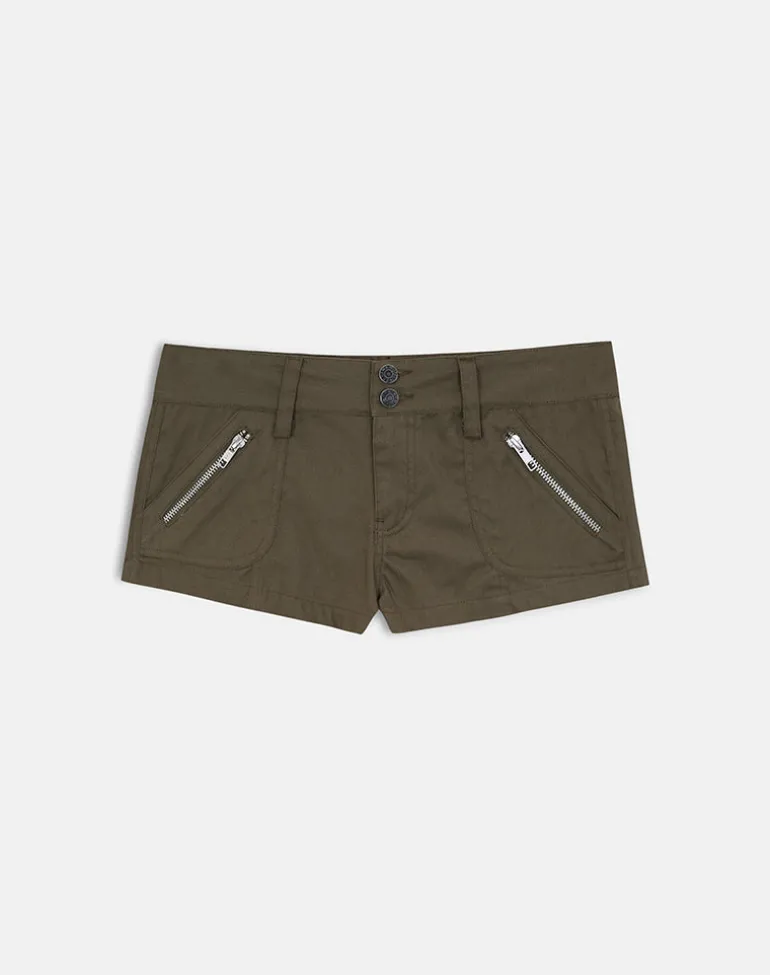 Olra Cargo Short in Cotton Light Twill Khaki