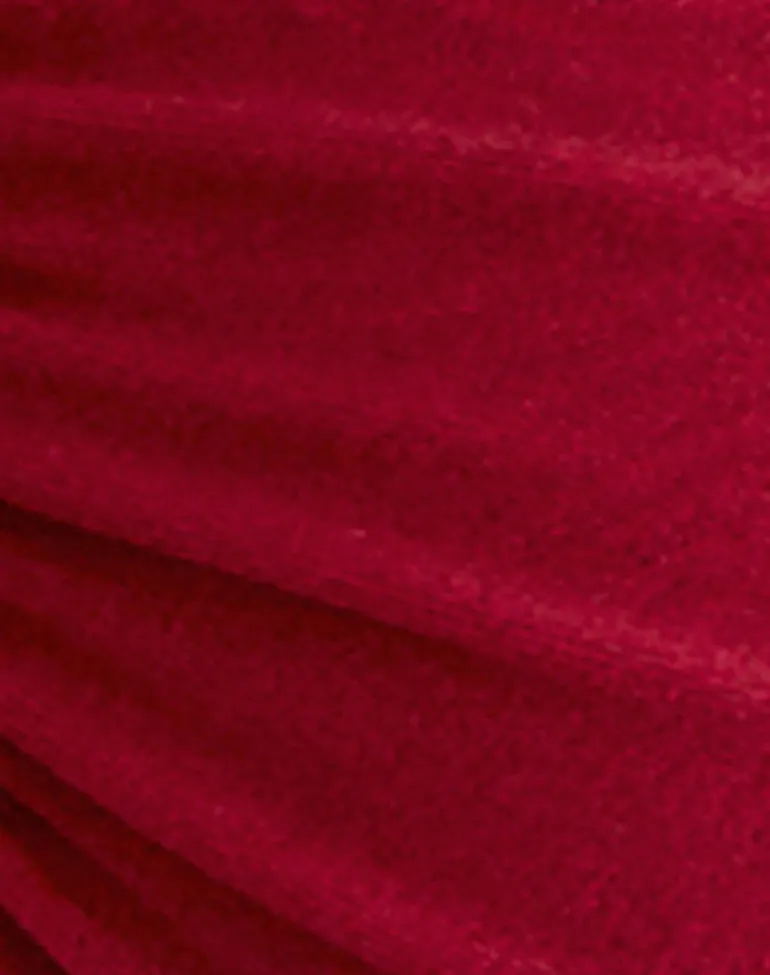 Pali Bikini Top in Shine Red
