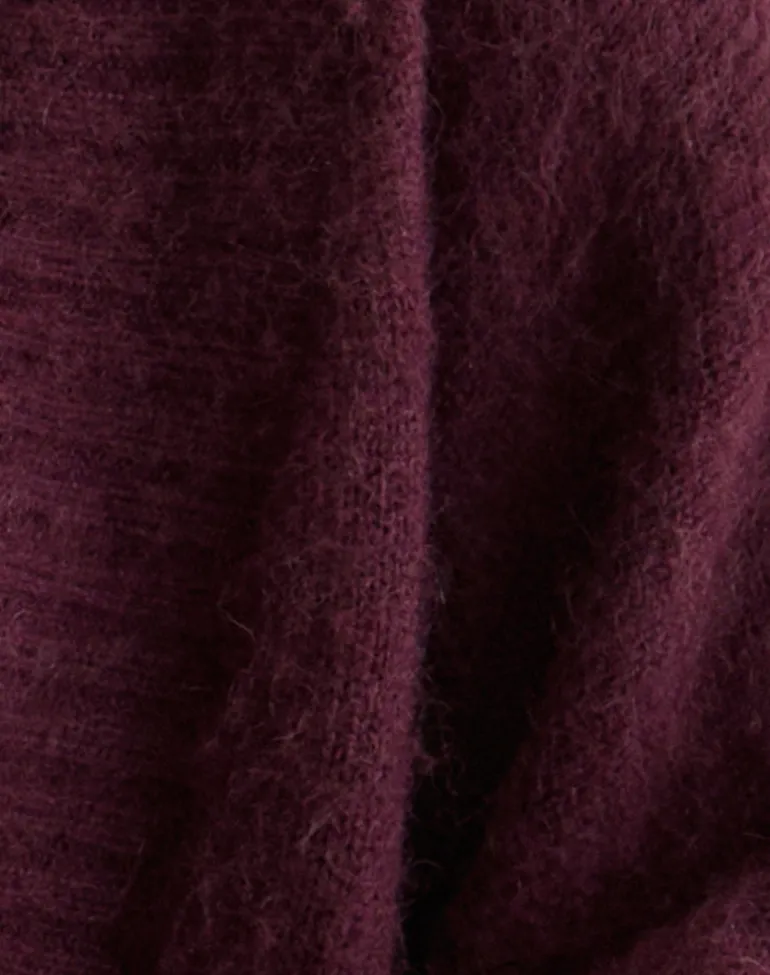 Pasha Shrug Cardigan in Dark Cherry