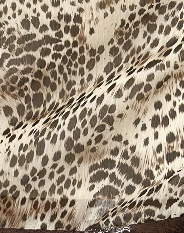 Philena Mini Slip Dress in Wild Leopard