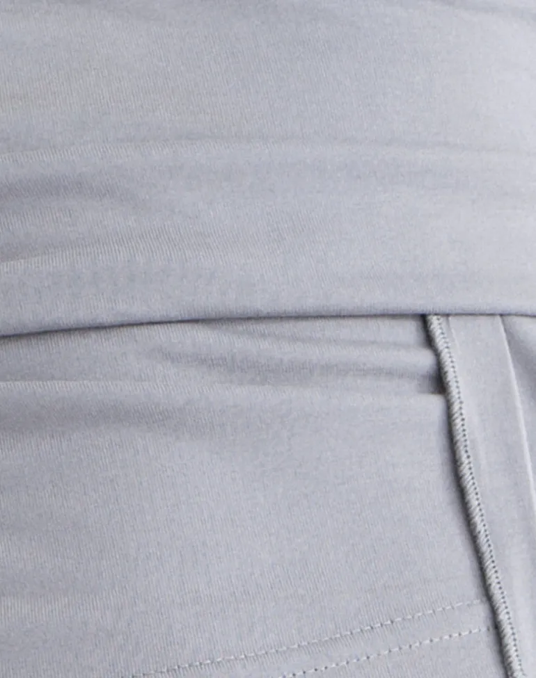 Prilla Halterneck Top in Cupro Grey