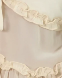 Raeya Tie Front Cami Top in Chiffon Cream