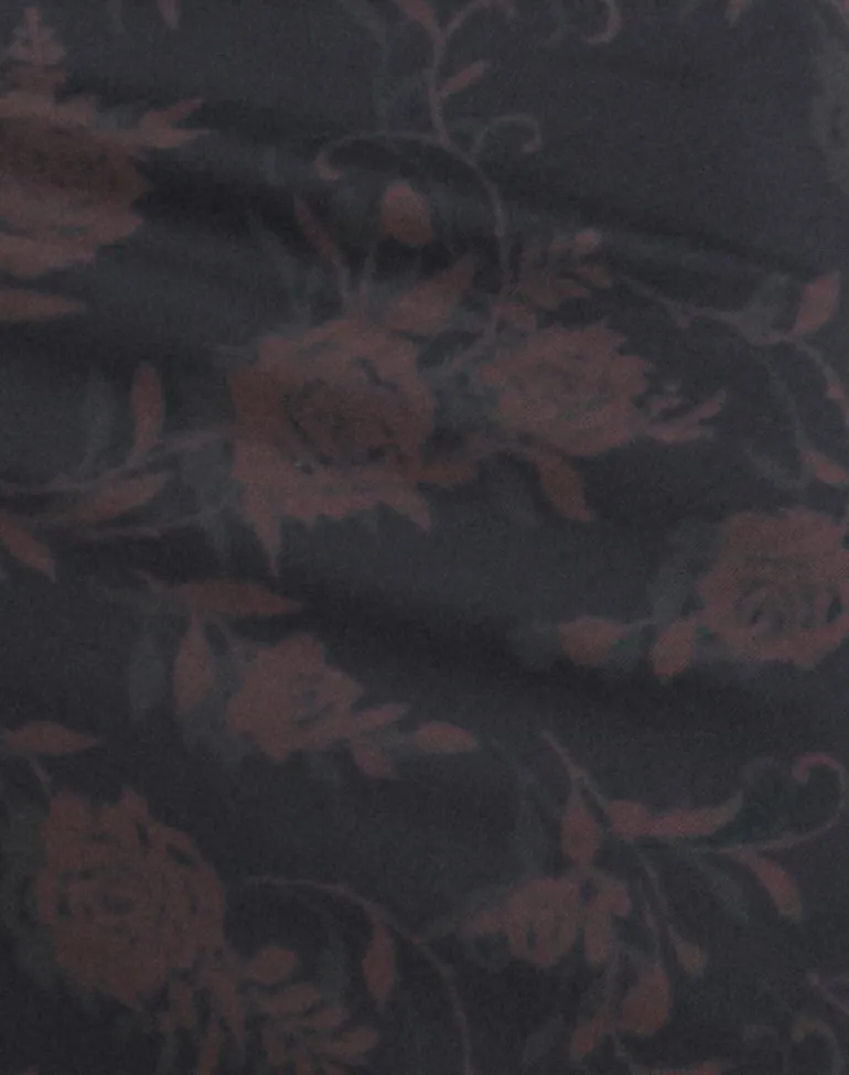 Rajhu Midi Skirt in Dynamic Rose