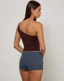 Rapal Short in Navy with Sage Binding