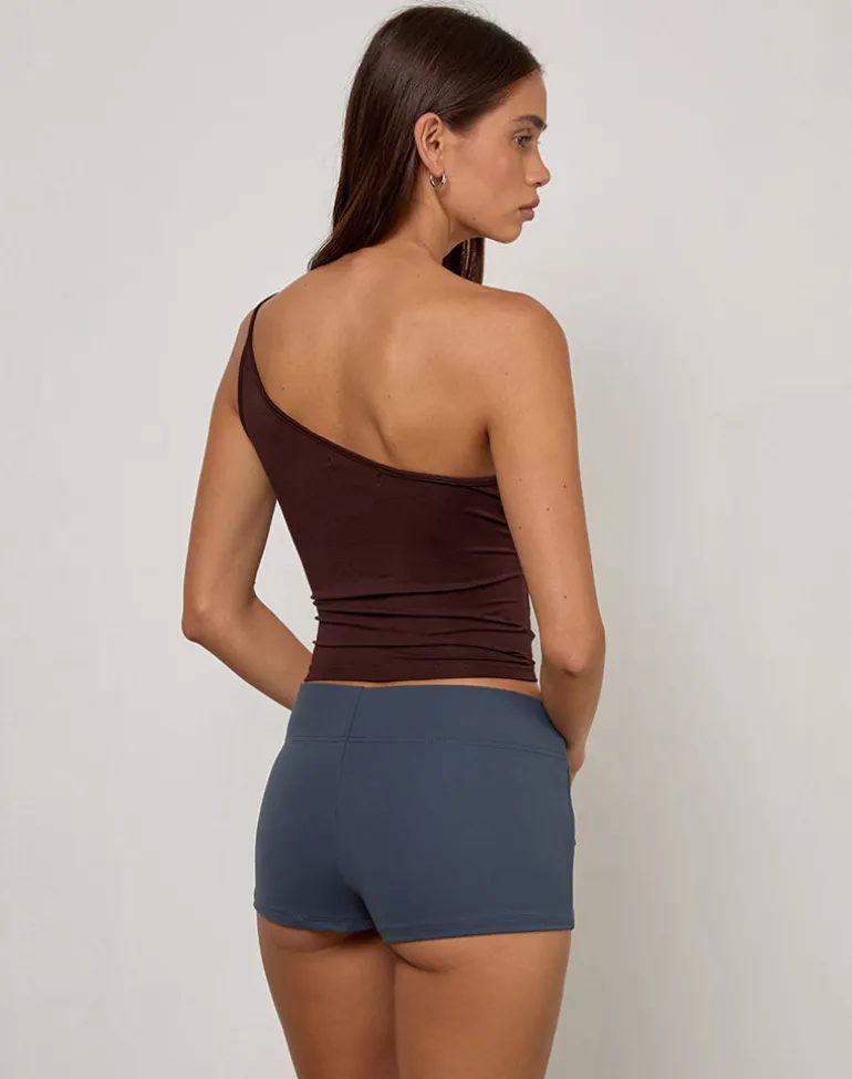 Rapal Short in Navy with Sage Binding