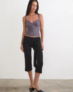 Rasa Cami Top in Flare Flower Purple
