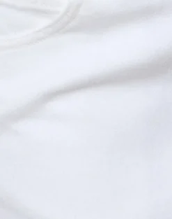 Raw Hem Denim Mini Skirt in True White