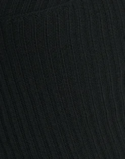 Rinca Bardot Jumper in Rib Knit Black