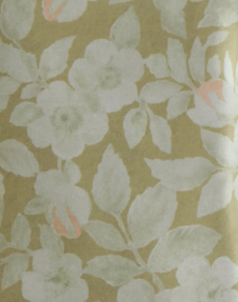 Risala Scoop Midi Dress in Pale Flower Green