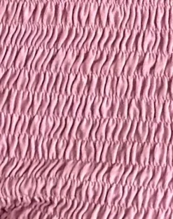 Ritala Shirred Micro Shorts in Flamingo Pink