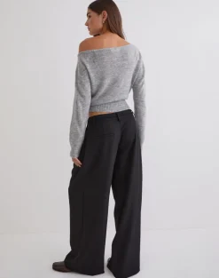 Rivela Tie Waist Trouser in Black
