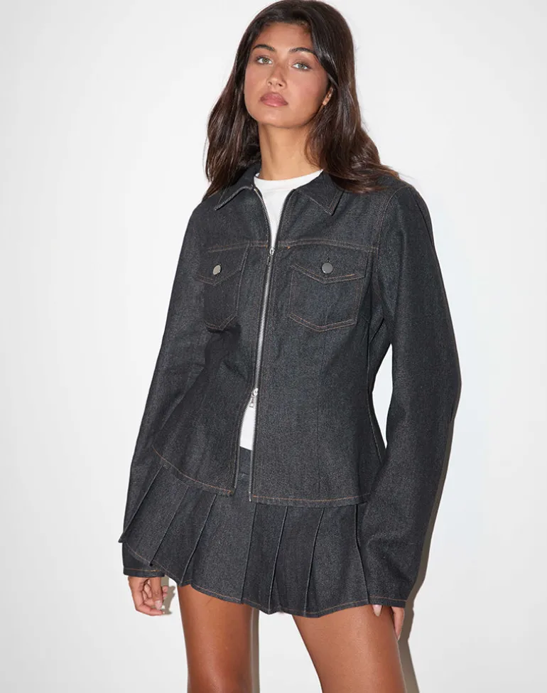 Rohana Jacket in Chambray Indigo