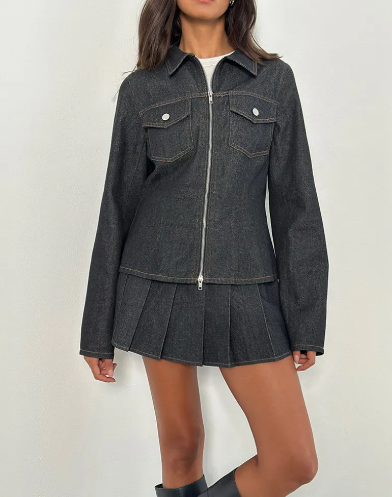 Rohana Jacket in Chambray Indigo