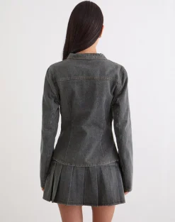 Rohana Jacket in Denim Grey Wash