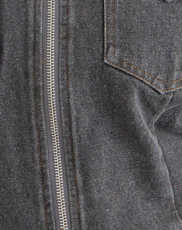 Rohana Jacket in Denim Grey Wash