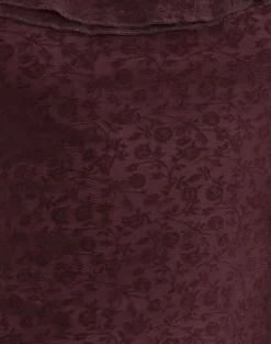 Rolita Mini Dress in Ditsy Flock Burnt Maroon