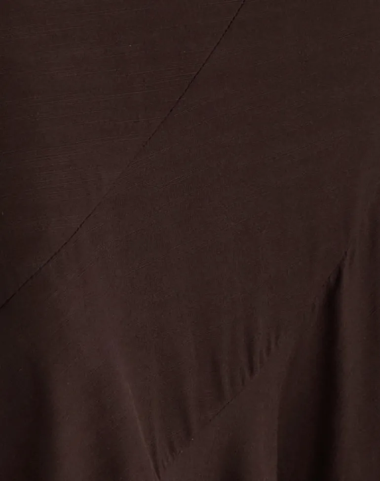 Rombe Maxi Skirt in Bitter Chocolate