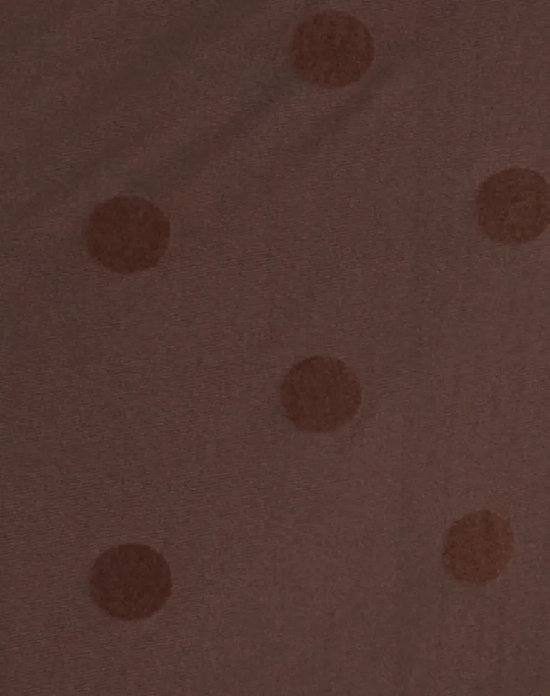 Rosaga Maxi Dress in Big Polka Flock Brown