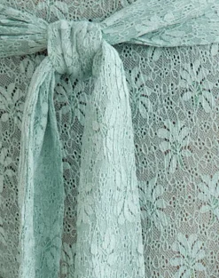 Runo Capri Trouser in Lace Teal