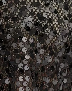 Ruway Unlined Scarf Top in Sequin Black