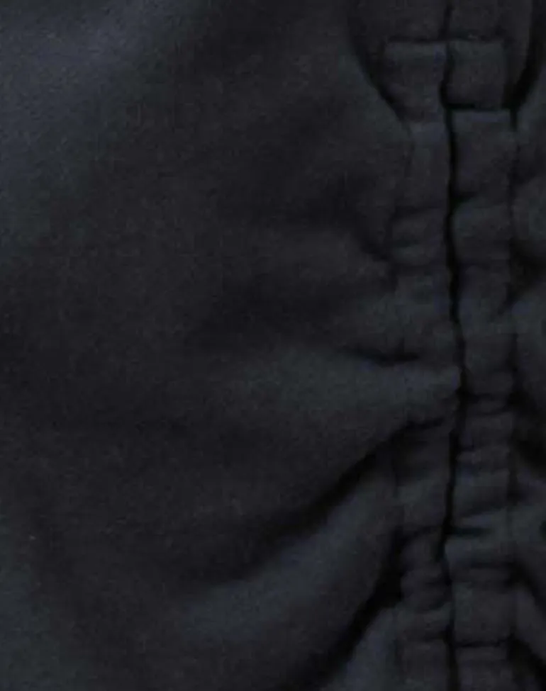 Rylan Ruched Jogger in Beluga Grey