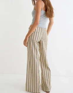 Rysele Trouser in Neutral Stripe Beige