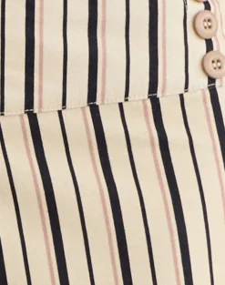 Rysele Trouser in Neutral Stripe Beige