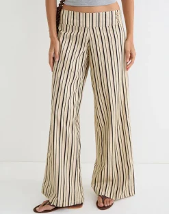 Rysele Trouser in Neutral Stripe Beige