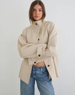 Saipul Oversize Jacket in Beige