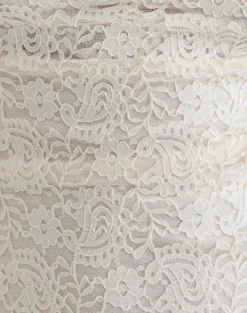 Samwell Halterneck Top in Paisley Lace Ivory