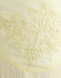 Sanela Sarong in Lemon with Vintage Bloom Embroidery