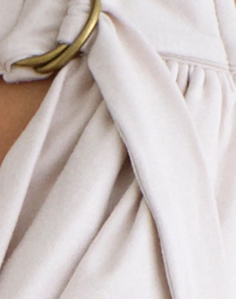 Sanida Top in Cannoli Cream with Buckle Strap