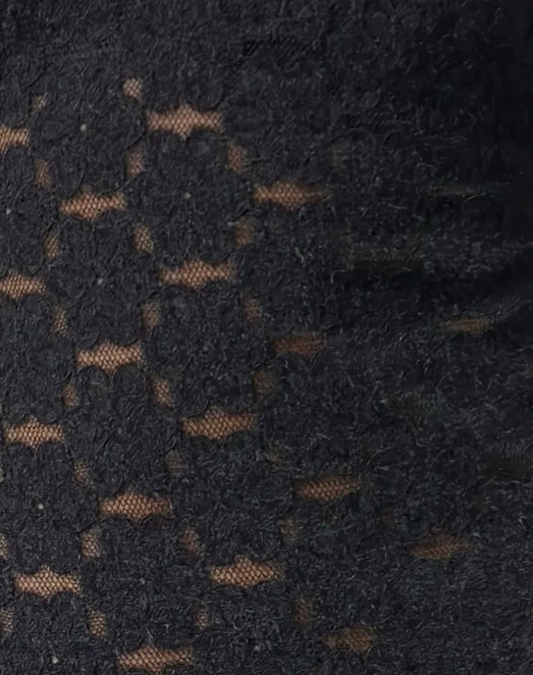Sanjana Top in Lace Black