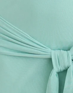 Sanyang Mini Dress in Mesh Aqua