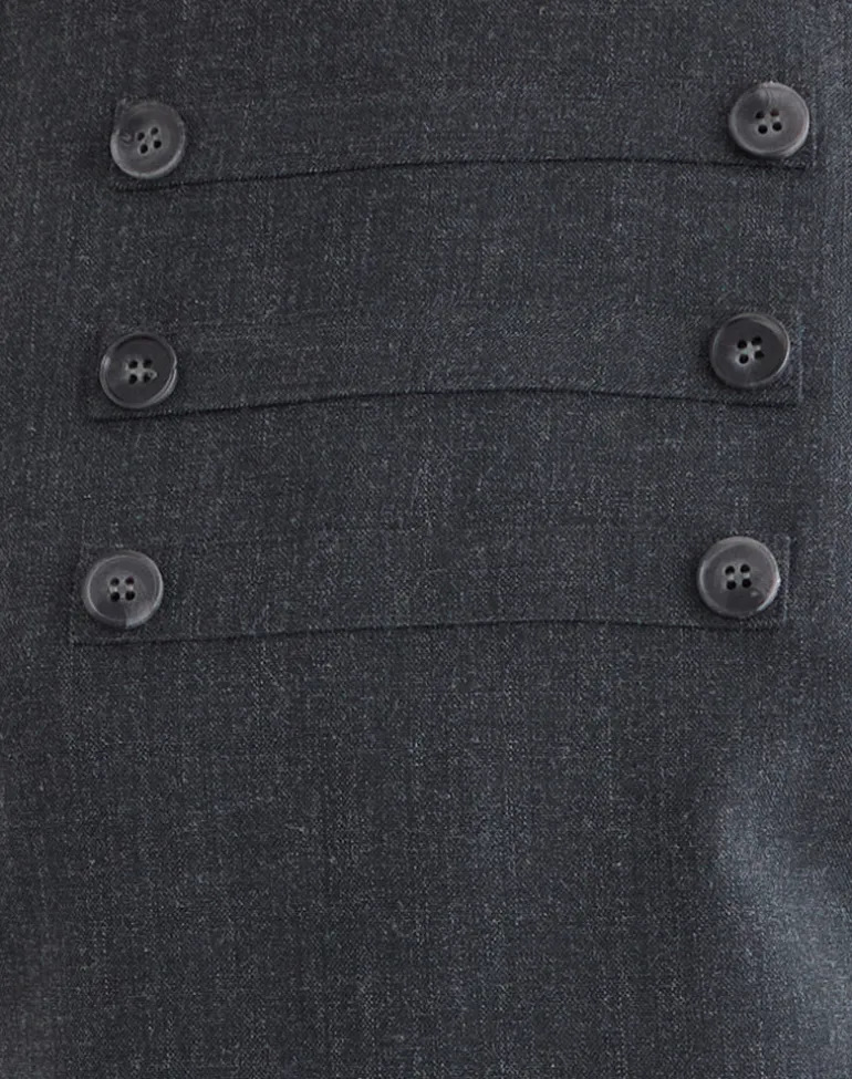 Saraya Mini Dress in Tailoring Grey Blue