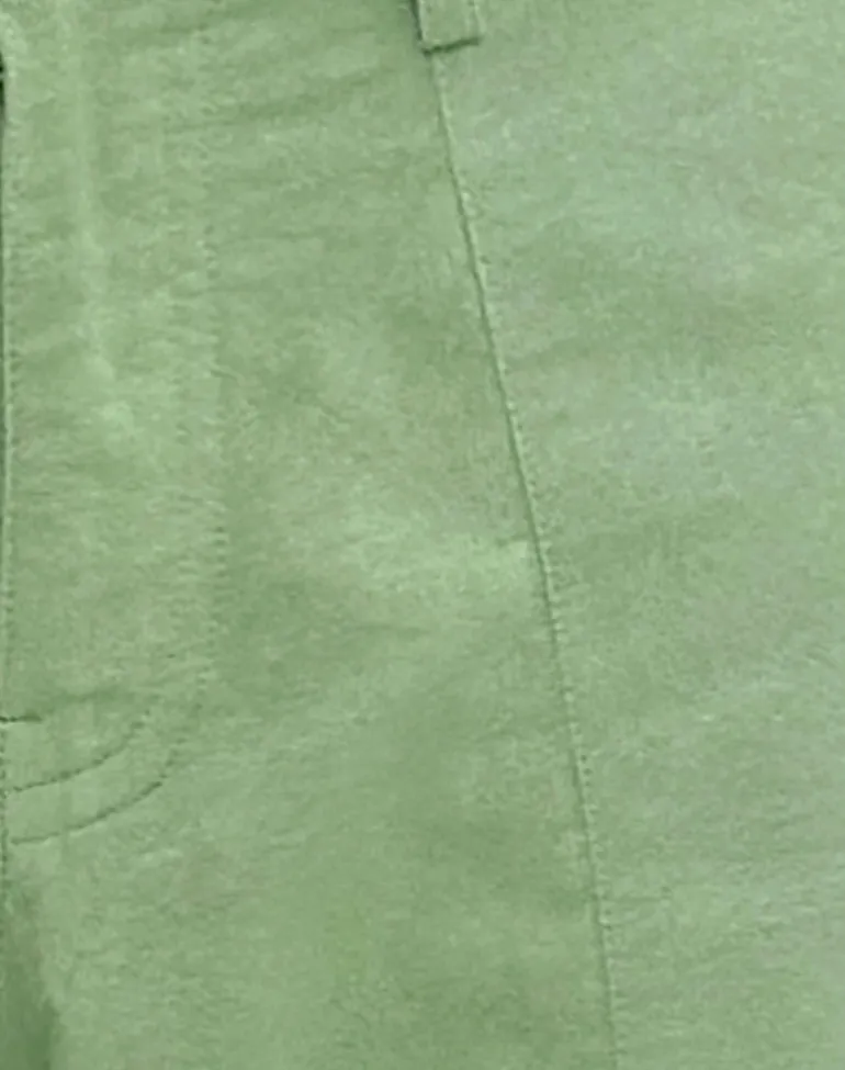 Saucy Trouser in Linen Minty Green